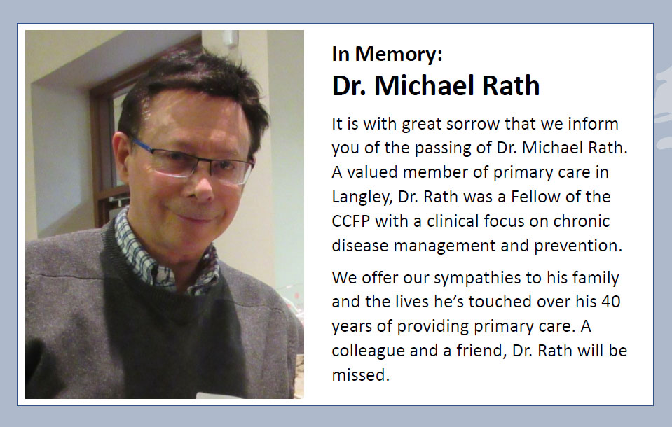 in memory - Dr Michael Rath
